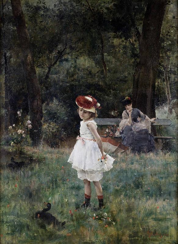 La Fillette aux canards, Alfred Stevens